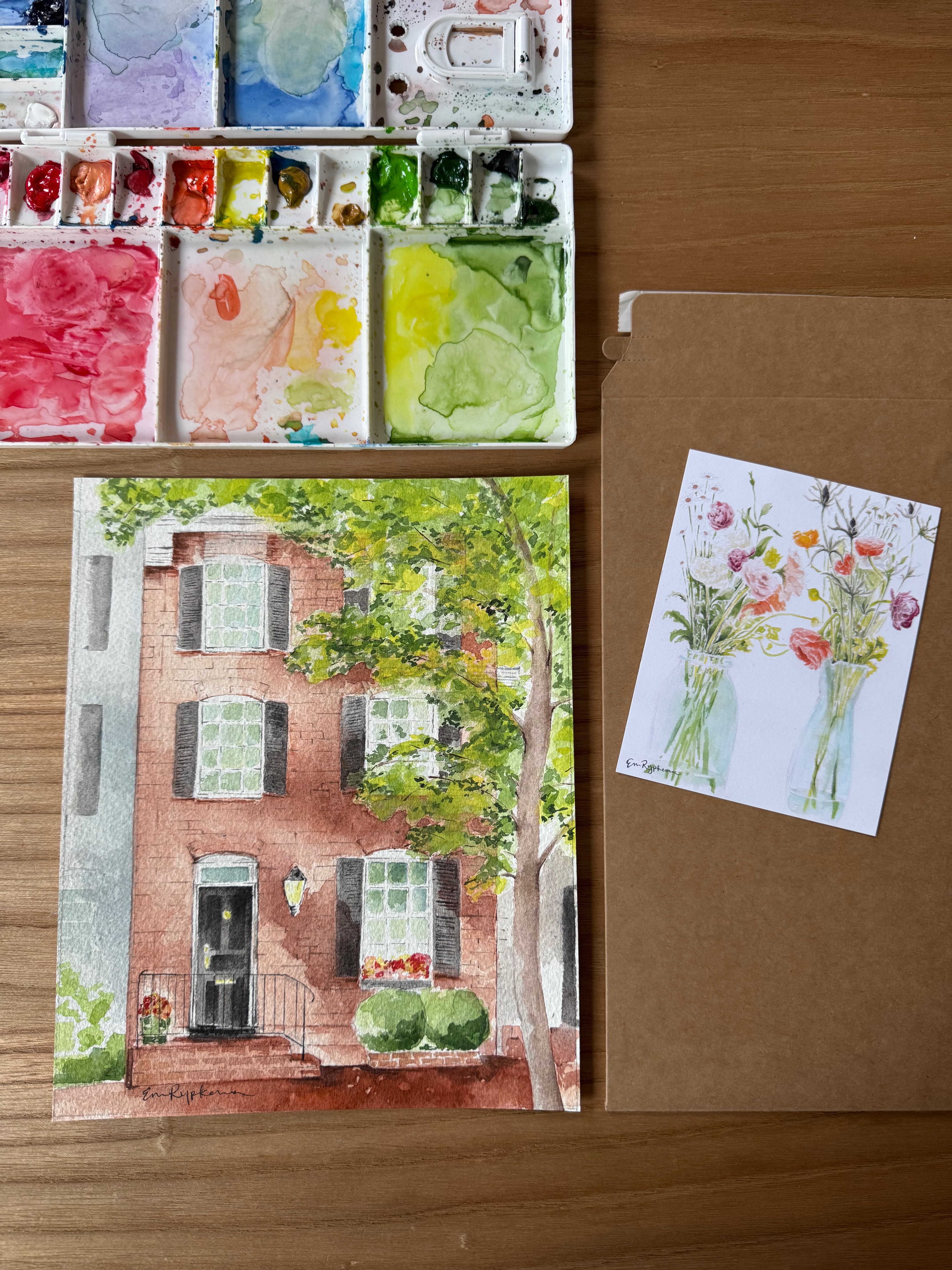 Brownstone row house