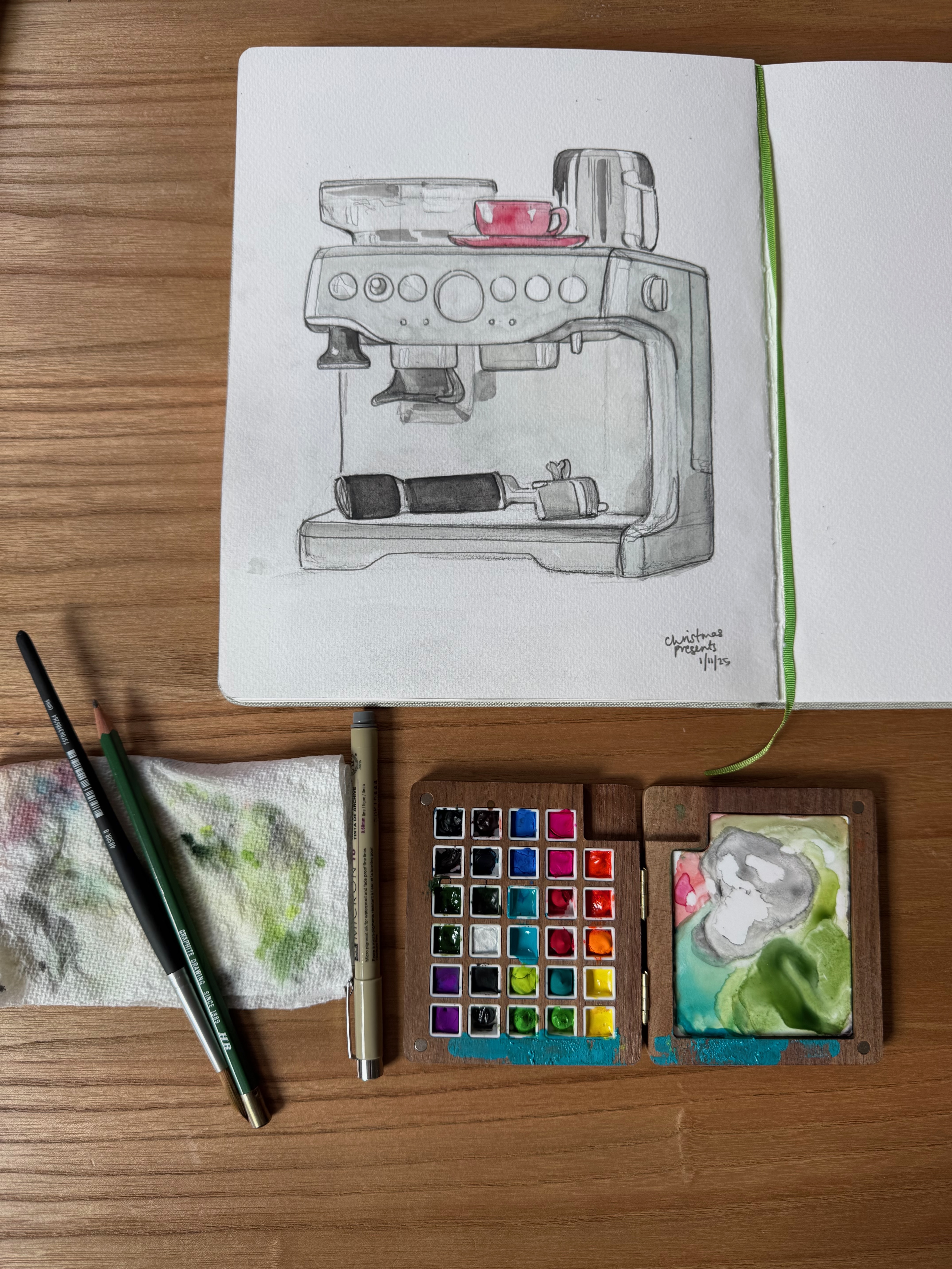 Espresso machine sketch
